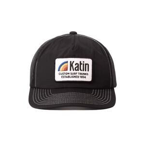Katin Hat Mens Trucker Snapback Cap USA Patch Badge Mesh Surf Beach So Cal Black